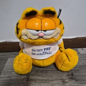 Yellow Garfield Plush Toy Vintage